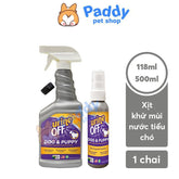 Xịt Khử Mùi Nước Tiểu, Chất Thải Cho CHÓ Urine Off (Mỹ) - Paddy Pet Shop